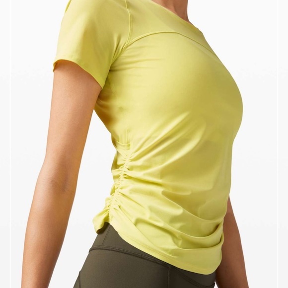 Lululemon Run Off Route Short Sleeve-Lemon Vibe - Picture 5 of 7